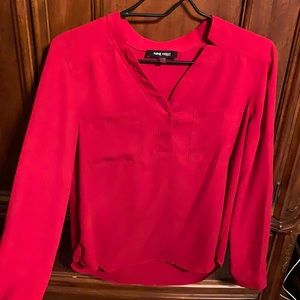 Nine West Red Blouse